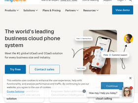 'ringcentral.com' screenshot