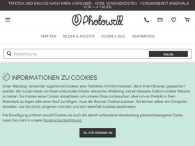'photowall.de' screenshot