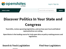 'openstates.org' screenshot
