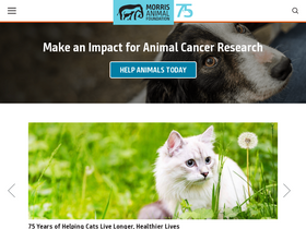 'morrisanimalfoundation.org' screenshot
