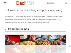 'dadcooksdinner.com' screenshot