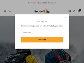 readywild.com homepage screenshot