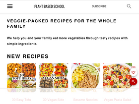 'theplantbasedschool.com' screenshot