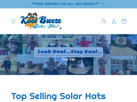 koolbreezesolarhats.com homepage screenshot