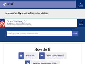 'normanok.gov' screenshot