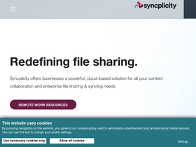 'syncplicity.com' screenshot