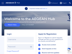 'aegeanhub.com' screenshot