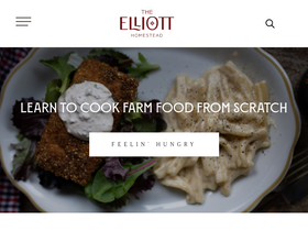 'theelliotthomestead.com' screenshot