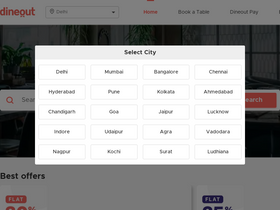 'dineout.co.in' screenshot
