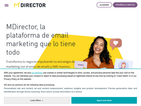 'mdirector.com' screenshot