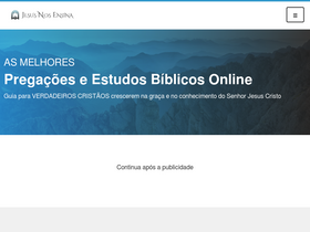 'jesusnosensina.com' screenshot