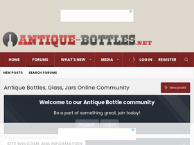 'antique-bottles.net' screenshot