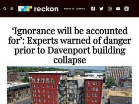 'reckon.news' screenshot