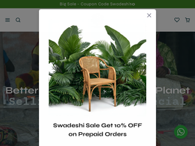 swadeshibamboo.com homepage screenshot