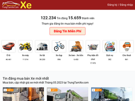 'trungtamxe.com' screenshot