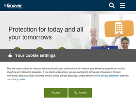 'hanover.com' screenshot