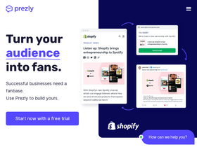 'prezly.com' screenshot