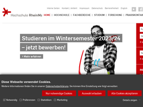 'hs-rm.de' screenshot