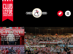 'sparta-rotterdam.nl' screenshot