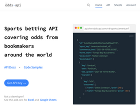 'the-odds-api.com' screenshot
