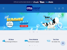ota-shop.com homepage screenshot