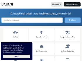 'bajk.si' screenshot