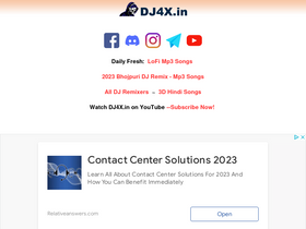 'dj4x.in' screenshot