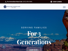 'maglebymortuary.com' screenshot