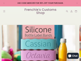 frenchiescustomsshop.com homepage screenshot