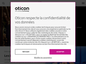 'oticon.fr' screenshot