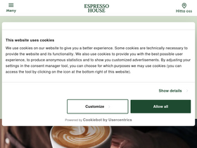 'espressohouse.com' screenshot