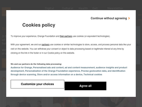 'fondationorange.com' screenshot