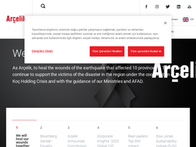 'arcelikglobal.com' screenshot