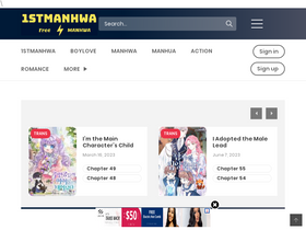 '1stmanhwa.com' screenshot