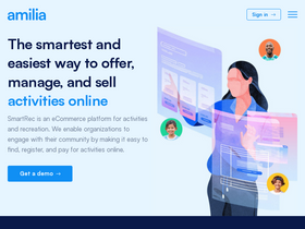 'amilia.com' screenshot