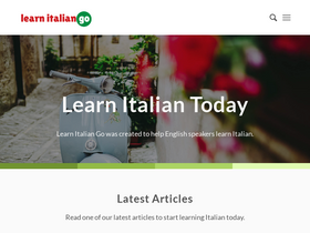 'learnitaliango.com' screenshot