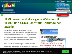 'html-seminar.de' screenshot