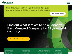 'cowangroup.ca' screenshot