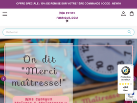 'mapetitefabrique.com' screenshot
