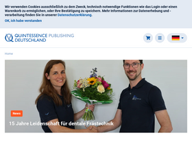 'quintessence-publishing.com' screenshot