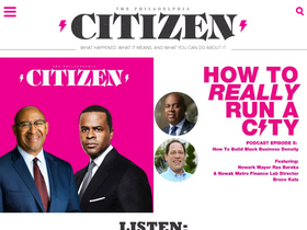 'thephiladelphiacitizen.org' screenshot
