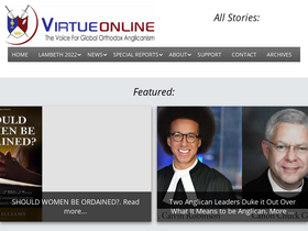 'virtueonline.org' screenshot