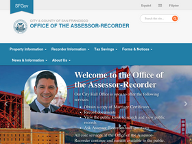 'sfassessor.org' screenshot