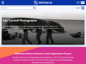 'duchas.ie' screenshot