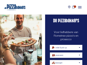 'depizzabakkers.nl' screenshot