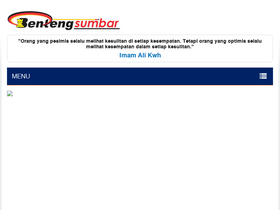 'bentengsumbar.com' screenshot