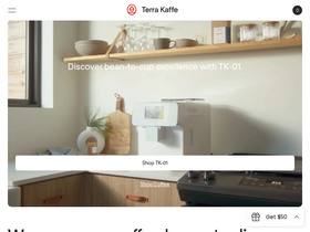 Terra Kaffe website screenshot