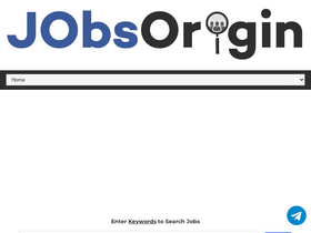 'jobsorigin.com' screenshot
