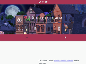 'scarletsrealm.com' screenshot