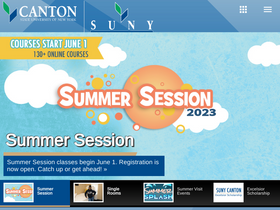 'canton.edu' screenshot